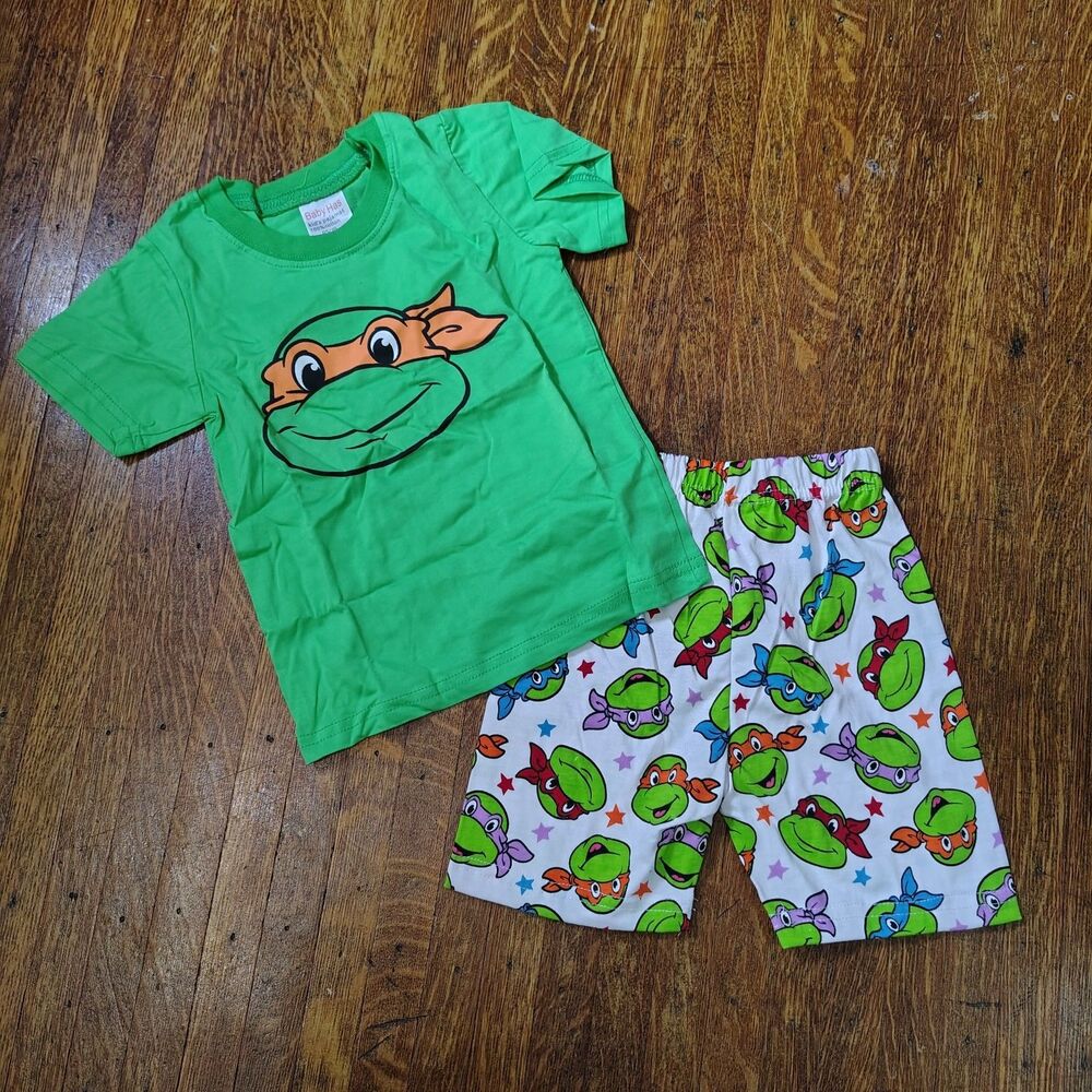 Ninja Turtles Boys 2pc Pajama Set Size 3t Nwots/T613